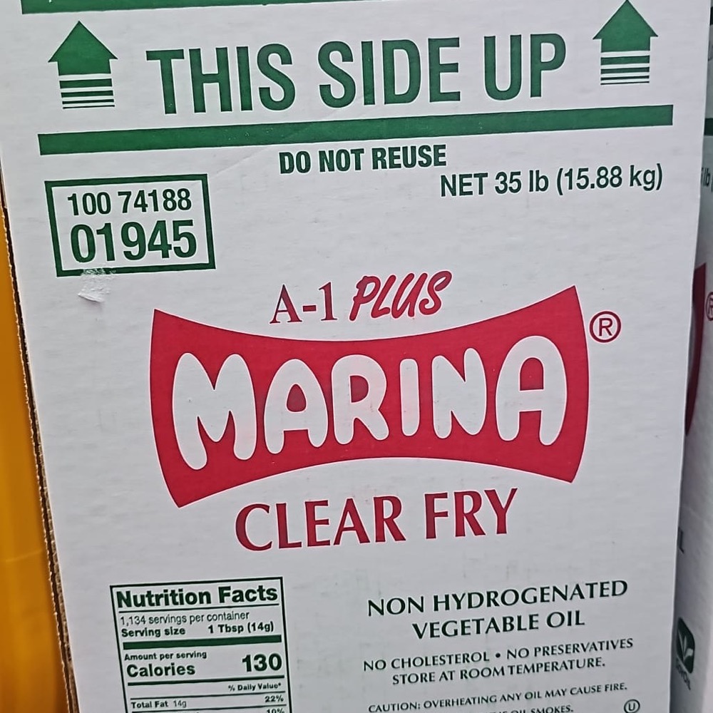 Marina A-1 Plus Clear Fry Vegetable Oil