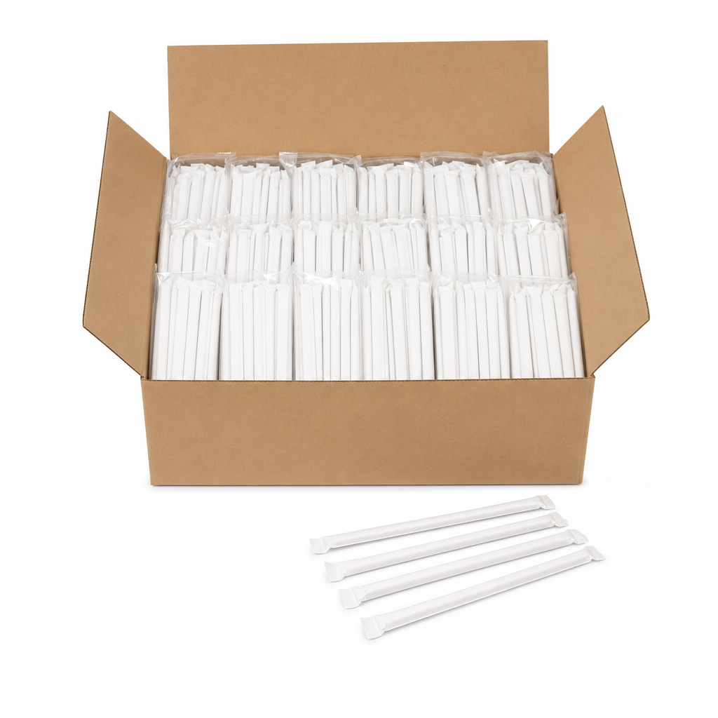 8" Wrapped PLA Straws