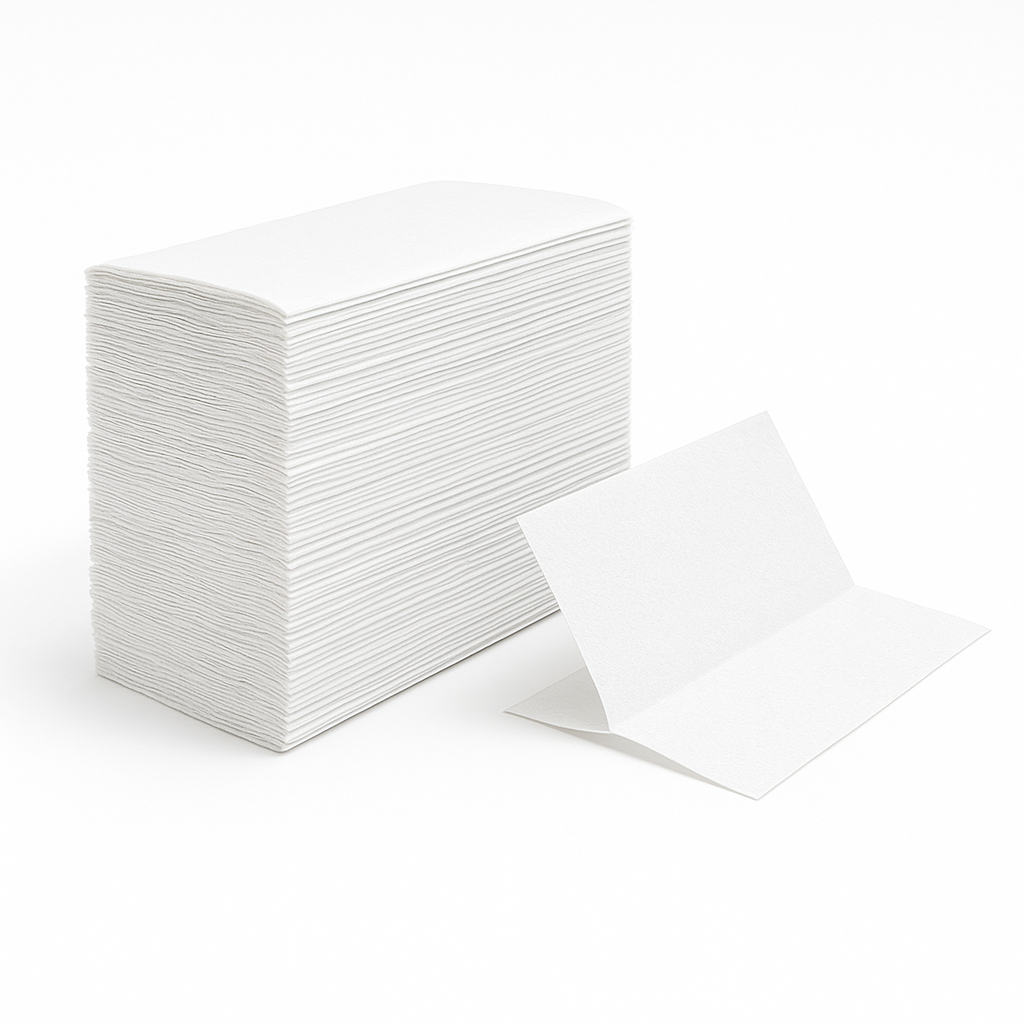 White Z-Fold Hand Towel